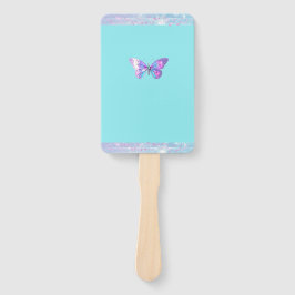 Söt Holografisk fjärilsuppsättning av Fläkt - Aqua