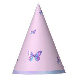 Söt Holografiskt Butterfly Party Hat