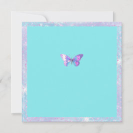 Söt Holografiskt fjäril, enkelt tack, ditt kort