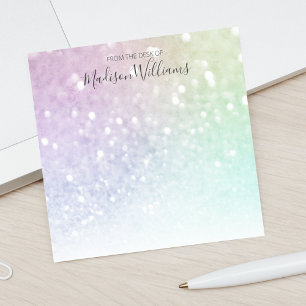 Söt Holography Glitter Girly Glamous Post-it Block