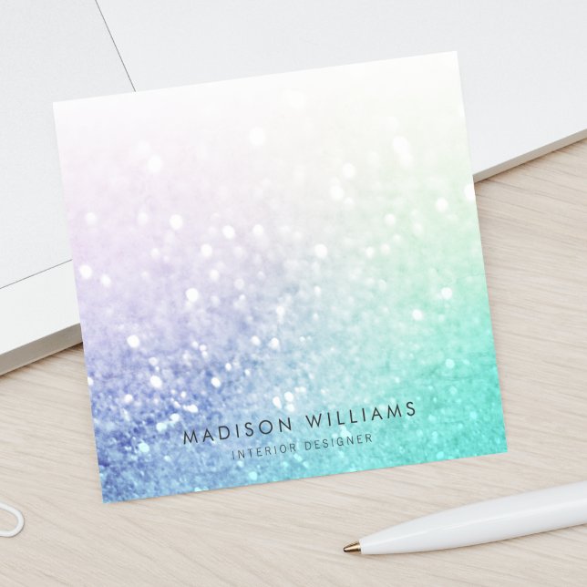 Söt Holography Glitter Girly Glamous Post-it Block (Skapare uppladdad)