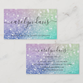 Söt Holography Glitter Girly Glamous Visitkort