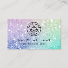 Söt Holography Glitter Girly Glamous Visitkort