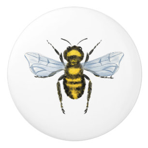 Söt honeybee Nursery Playroom Decor Knopp
