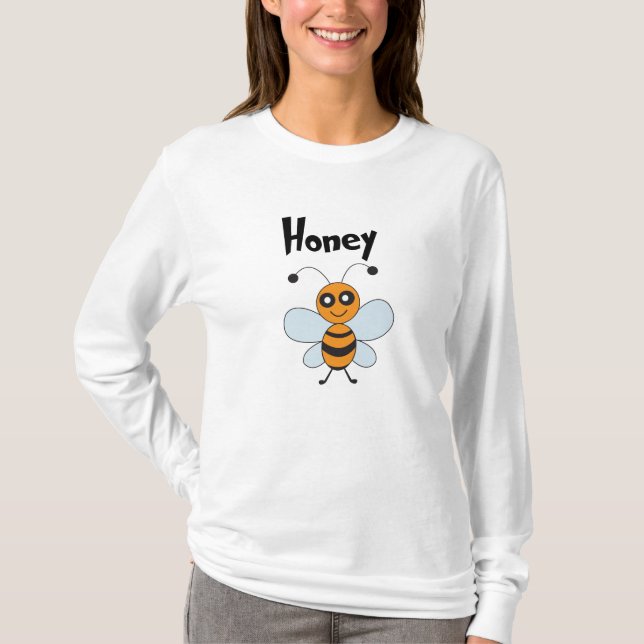 Söt honungsbi t shirt (Framsida)