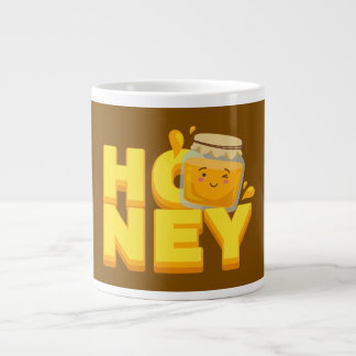Söt honungstextdesign jumbo mugg