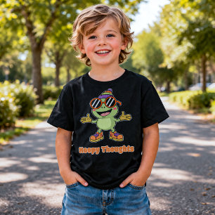 Söt Hoppy Tankar Groda Puns T-Shirt