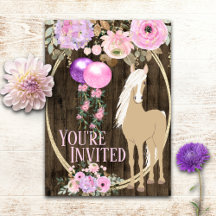 Söt Horse and Flowers på Barnwood Birthday