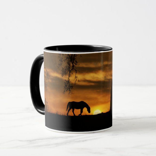 Söt Horse Coffee Mugg (Framsida vänster)