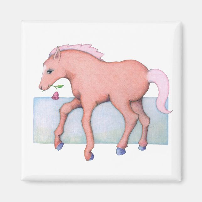 Söt Horse Magnet (Framsidan)