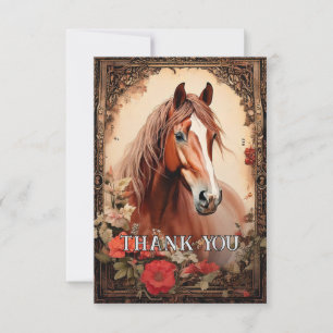 Söt Horse Tack Kort