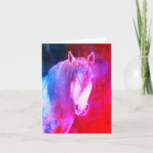 Söt Horse Tack Kort