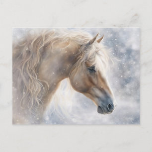 Söt Horse Wavey Mane jul Helg Vykort