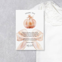 Söt höst Bow Little Pumpkin Baby Shower