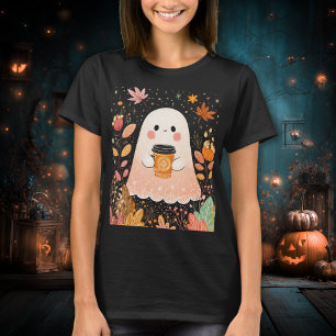 Söt höstande med pumpa kaffe – mysig höst t shirt