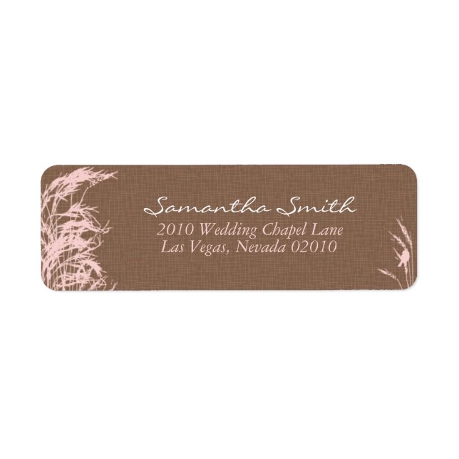 Söt höstbridereturetikett B Returadress Etikett (Framsidan)