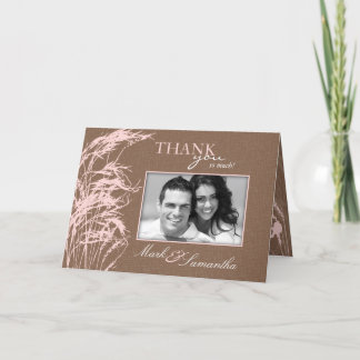 Söt höstbrud TY-kort Tack Kort