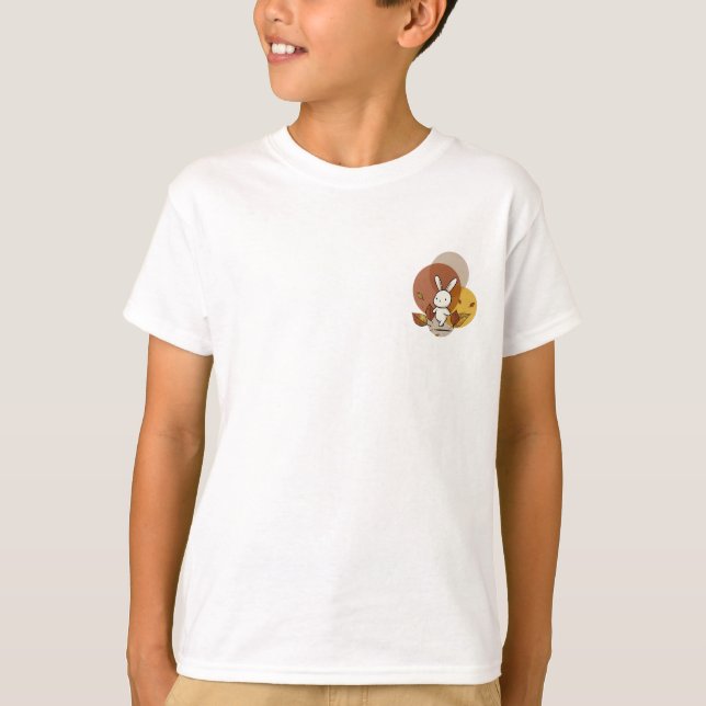 Söt höstkanin för barn t shirt (Framsida)