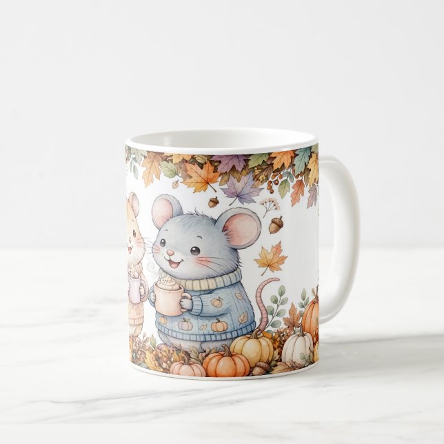 Söt höstmus Pumpa Krydda Mugg (Framsida höger)