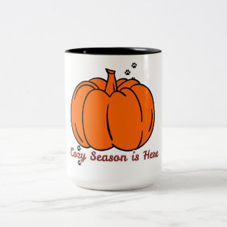 Söt höstpumpa kaffemugg | Mysig säsong höst