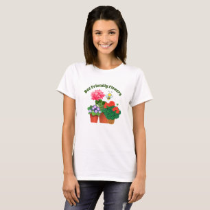 Söt humla botanisk rundhalsad t-shirt