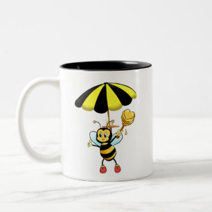 Söt humla tvåtons kaffemugg