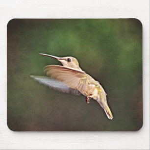 Söt Hummingbird i Vild Mouse Pad Musmatta