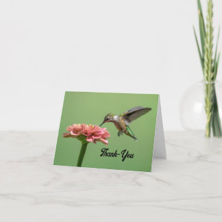 Söt Hummingbird - tack ditt kort