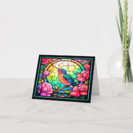 Söt Hummingbird Tack Kort