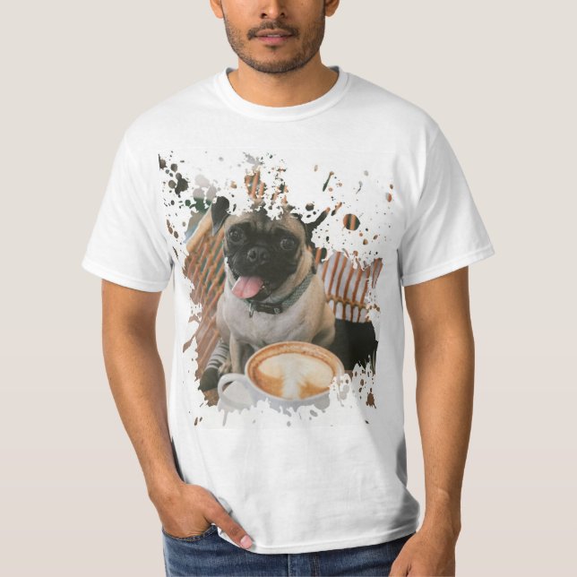 Söt Hund Artwork T Shirt (Framsida)