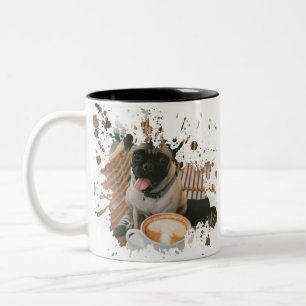 Söt Hund Artwork Två-Tonad Mugg