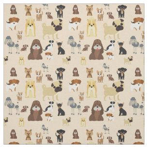Söt hund-design för hundälskare - Beige tillbaka Tyg