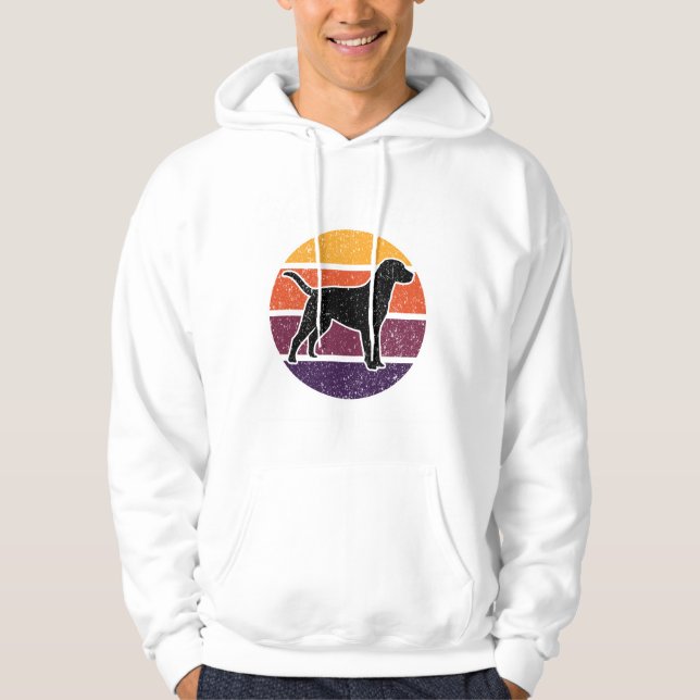 söt hund design hoodie (Framsida)