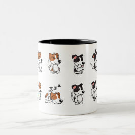 Söt Hund Design Keramikkopp Två-Tonad Mugg
