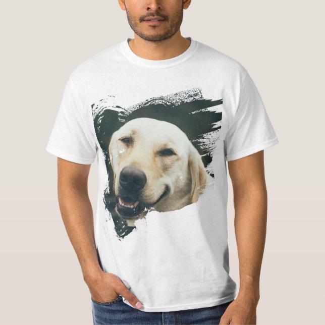 Söt Hund design T Shirt (Framsida)