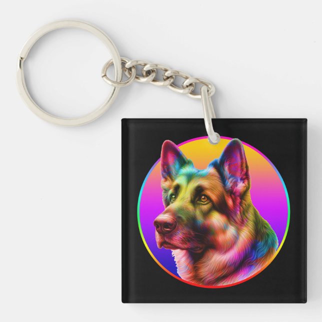 SÖT HUND FÄRGLIG REGNBÅGE (Framsidan)