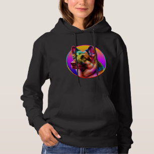 SÖT HUND FÄRGLIG REGNBÅGE T SHIRT