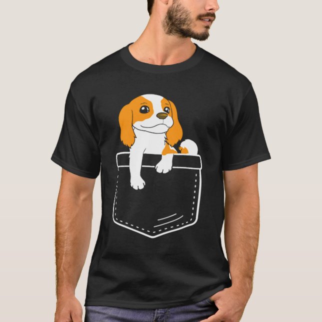 Söt hund ficka Welsh Corgi T Shirt (Framsida)
