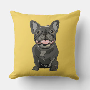 Söt hund, fransk bulldog kudde