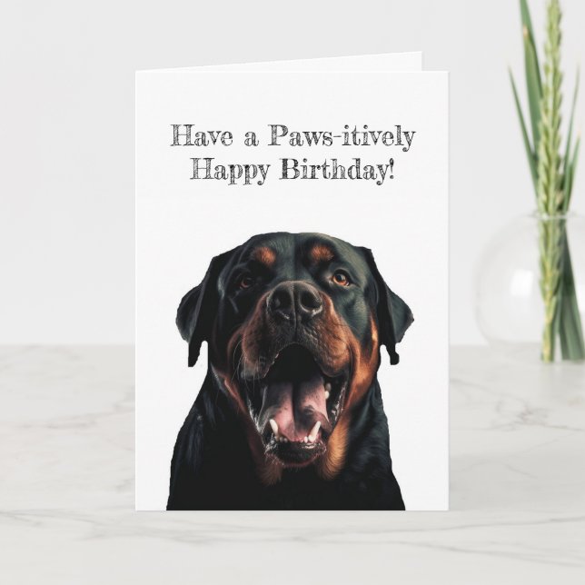 Söt Hund Glad Födelsedag Grattiskort Kort (Framsida)