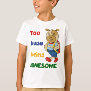 Söt Hund Grafisk T-Shirt Söt Valp Barn