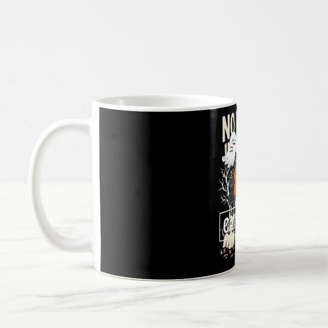 Söt Hund Halloween Inga Busar Bara Gods_1 Kaffemugg (Vänster)