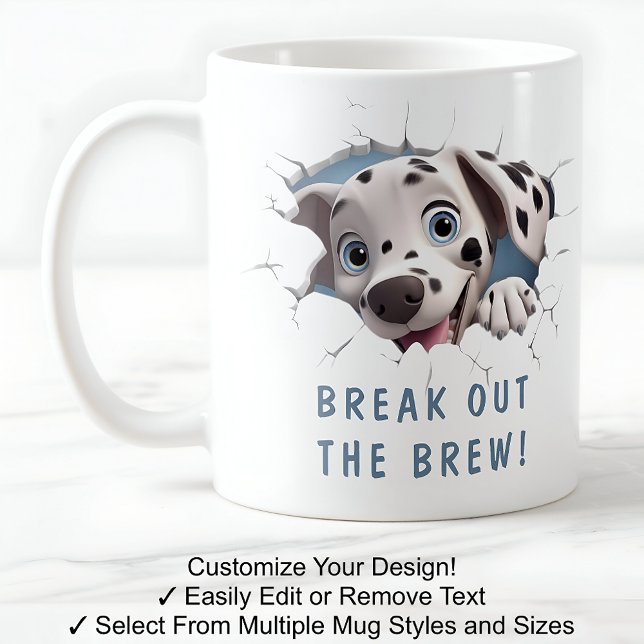 Söt Hund I En Mugg! Nyhet För Hundälskare Vit Kaffemugg (Skapare uppladdad)