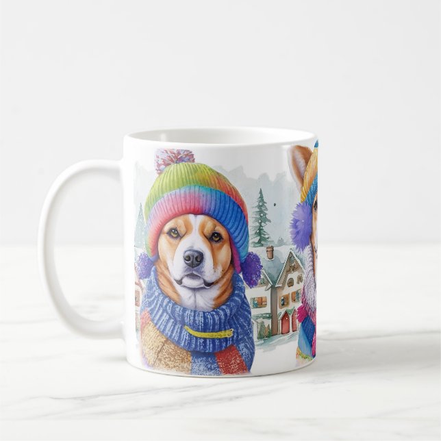 Söt hund kaffemugg (Vänster)