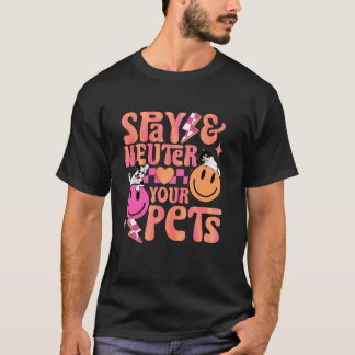 Söt hund katt sterilisering kastrering förvildad k t shirt