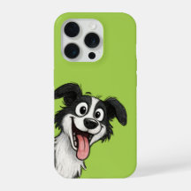 Söt hund limegrön