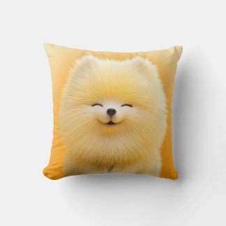 Söt Hund Luffiga Vän Designar Mysig Kastkudde Kudde