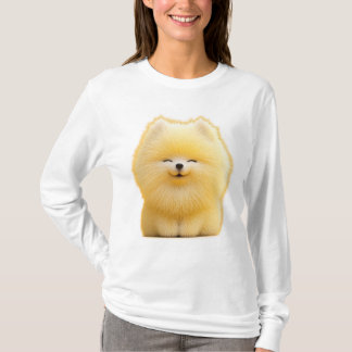 Söt Hund Luffiga Vän Designar Rollig T-Shirt