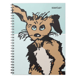 Söt Hund Med Blå Valpögon Anteckningsbok