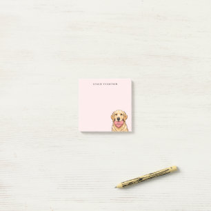 Söt hund med hjärta Glad Alla Hjärtans Dag Post-it Block